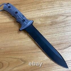 12 USA Chris R S35V Couteau de chasse de survie en plein air Couteau tactique Bowie