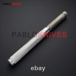 12 couteaux de chasse tri-dague en acier au carbone faits main sur mesure avec étui