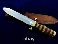 14 Couteau de Combat Bowie en Acier D2 Fait Main Personnalisé pour la Chasse et le Camping SEO