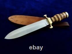 14 Couteau de Combat Bowie en Acier D2 Fait Main Personnalisé pour la Chasse et le Camping SEO