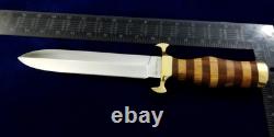 14 Couteau de Combat Bowie en Acier D2 Fait Main Personnalisé pour la Chasse et le Camping SEO