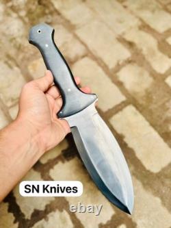 15 Couteau-dague Bowie de chasse personnalisé, fabriqué à la main en acier D2, avec étui en cuir