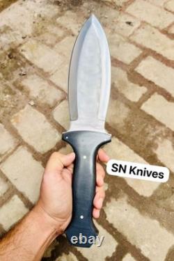 15 Couteau-dague Bowie de chasse personnalisé, fabriqué à la main en acier D2, avec étui en cuir