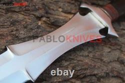 15Couteau Dague de Chasse en Acier J2 Poli Haute Gamme avec Poignée en Corne de Taureau Fait Main 15Couteau Dague de Chasse en Acier J2 Poli Haute Gamme avec Poignée en Corne de Taureau Fait Main