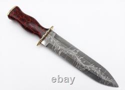 16 Zayyan Dague de combat en acier damas San mai Feather forgé
