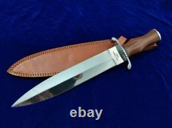 17.2 SEO Dague de Combat en Acier au Carbone 1095 avec Poignée en Bois de Rose