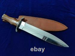 17.2 SEO Dague de Combat en Acier au Carbone 1095 avec Poignée en Bois de Rose