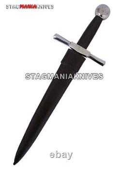 17'' Cadeau De Chasse À L'acier Forgé À La Main Sur Mesure J2 Medieval Sword Dagger Vintage