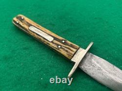 1844-1884 Horrabin Sheffield Angleterre Dague de combat Stag avec fourreau