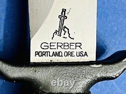 1976 à 1983 L6 Gerber Lame Légendaire Mark I Couteau Portland Ore USA Poignard de Botte
