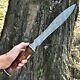 19custom Handmade Forged Damascus Acier Hunting Dagger Fix Blade Sword Knife