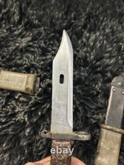 (2) Art de tranchée, couteaux militaires roumains vintage, couteau de combat antique, dague AK