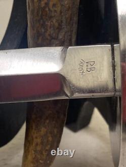 2 Couteaux de combat anciens en inox rares de France Lot de 2 couteaux de combat antiquités