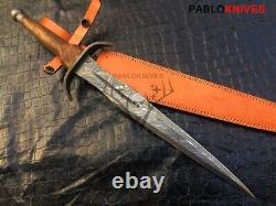 20 Couteau de chasse vintage historique en acier de Damas fait main sur mesure
