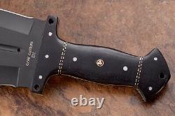 21.4 Ozair Custom D2 Steel Black Enduit Bête Smatchet Dagger Couteau Lame 8125