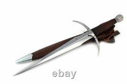 21'' Couteau dague médiéval de chasse en acier J2 forgé à la main pour chevalier templier