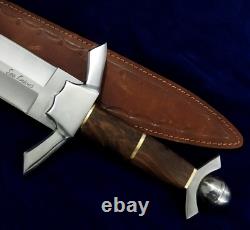 25 Couteau Bowie de chasse large en acier D2 fait à la main personnalisé SEO