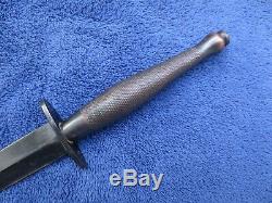 2ème Origine Britannique Modèle Fairbairn Sykes Dagger Fighting Couteau Et Gaine