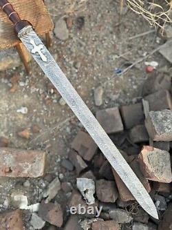 38 Gladius romain en acier damas historique Épée dague Sabre Couteau Grande épée