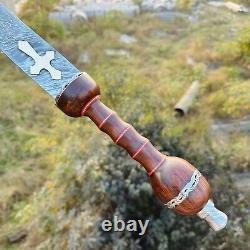 38 Gladius romain en acier damas historique Épée dague Sabre Couteau Grande épée