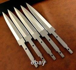 5 pièces de couteau de chasse à lame vierge en acier D2 fait main sur mesure avec fourreau