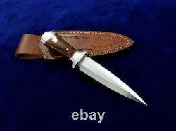 6.4 Couteau de combat Dague EDC robuste en acier D2 fait main avec lame fixe SEO