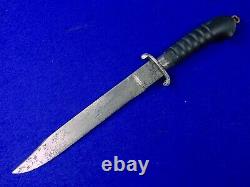 Allemagne Allemagne Wwi Ww1 Grand Couteau De Combat Dague Courte Épée Signée Blade