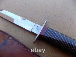 Ancien couteau de combat vintage des années 1950 William Rodgers Sheffield Angleterre poignard