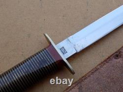 Ancien couteau de combat vintage des années 1950 William Rodgers Sheffield Angleterre poignard