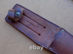 Ancien couteau de combat vintage des années 1950 William Rodgers Sheffield Angleterre poignard