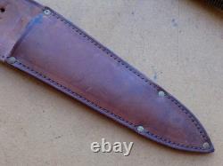 Ancien couteau de combat vintage des années 1950 William Rodgers Sheffield Angleterre poignard