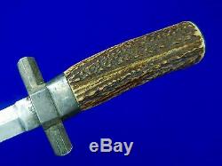 Anciennes Custom Made Français France Anglais Britannique Fighting Couteau Dague