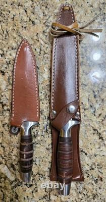 Années 1980 Valor Miami USA 373 Commando long Japon et couteaux dague fixe 407 Boot