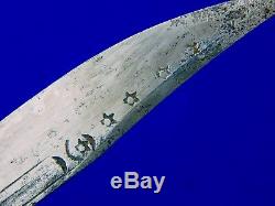 Antique 19 Siècle Moyen-orient Turc Dagger Fighting Couteau Fourreau