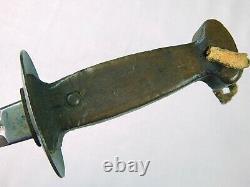 Antique Belge De La Belgique Ww1 Ww2 Fighting Couteau Dague