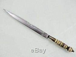 Antique Fighting Bresilien Couteau Poignard Blade Amérique Du Sud Fine Épée Qualité