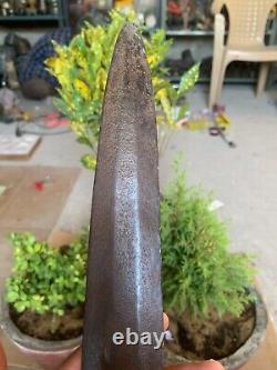 Antique Rare North Indian Hand Forged Iron Dagger Combat Knife du 18ème siècle de 15,5 pouces