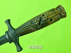 Antique Très Vieux Anglais Anglais Angleterre 18 19 Century Dagger Fighting Couteau