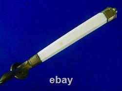 Antique Us Pre CIVIL War 1820's Navy Officer's Dagger Fighting Knife With Scabbard