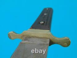 Antique couteau de combat poignard d’importation britannique de la guerre de Sécession américaine du XIXe siècle