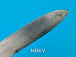 Antique couteau de combat poignard d’importation britannique de la guerre de Sécession américaine du XIXe siècle