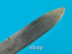 Antique couteau de combat poignard d’importation britannique de la guerre de Sécession américaine du XIXe siècle