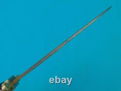 Antique couteau de combat poignard d’importation britannique de la guerre de Sécession américaine du XIXe siècle