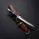 Arkansas Pick-dent Dagger Handmade D2 Dagger Couteau De Chasse Et Gaine De Cuir