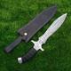 Athame En Acier Forgé à La Main Avec Pointe, Poignard En Acier Torsadé Lourd, Couteau De Chasse Rituel