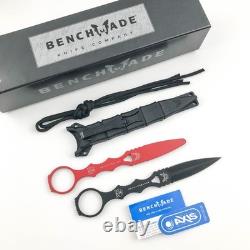 BENCHMADE SOCP 176BK-COMBO Ensemble d’entraînement dagger combo 440c avec poignée en acier inoxydable