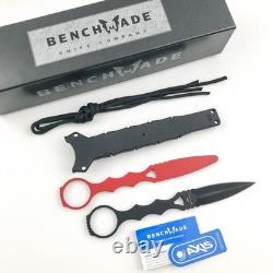 BENCHMADE SOCP 176BK-COMBO Ensemble d’entraînement dagger combo 440c avec poignée en acier inoxydable