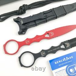 BENCHMADE SOCP 176BK-COMBO Ensemble d’entraînement dagger combo 440c avec poignée en acier inoxydable
