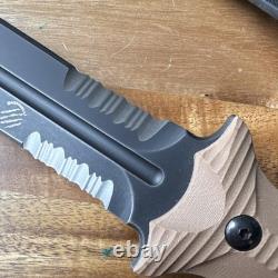 Bastinelli Grozo Dague de combat / couteau N690Co fabriqué par Fox Knives en Italie