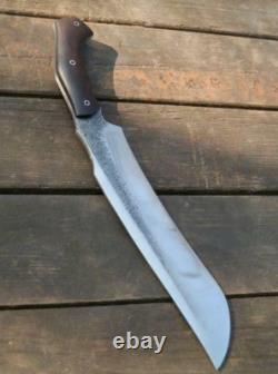 Beau poignard de chasse fait main en acier au carbone de 19'' avec étui